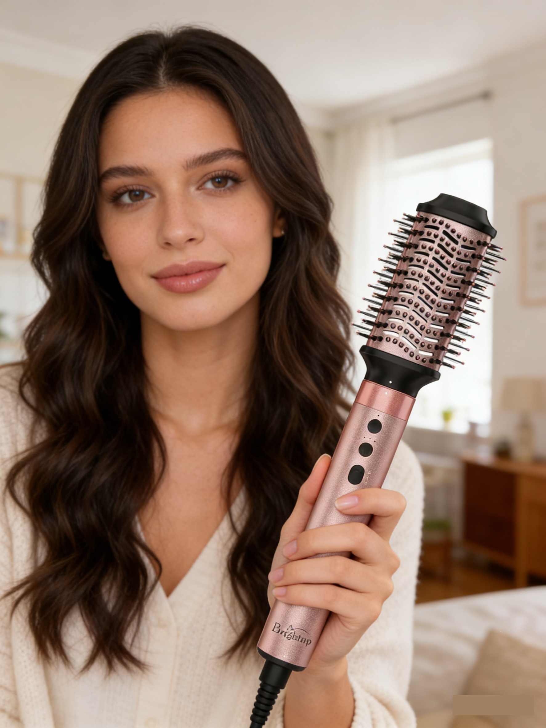 How to care for curly hair in freezing fog weather: A detailed review of the Brightup 5-in-1 hair styling tool.