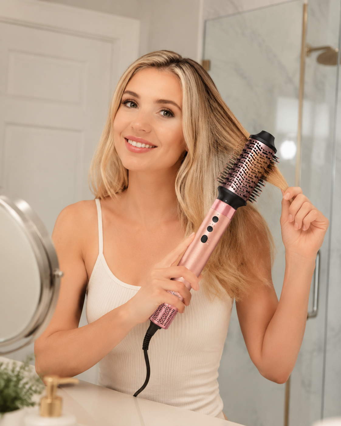 How to Create a Salon Blowout Look at Home with an Air Styler