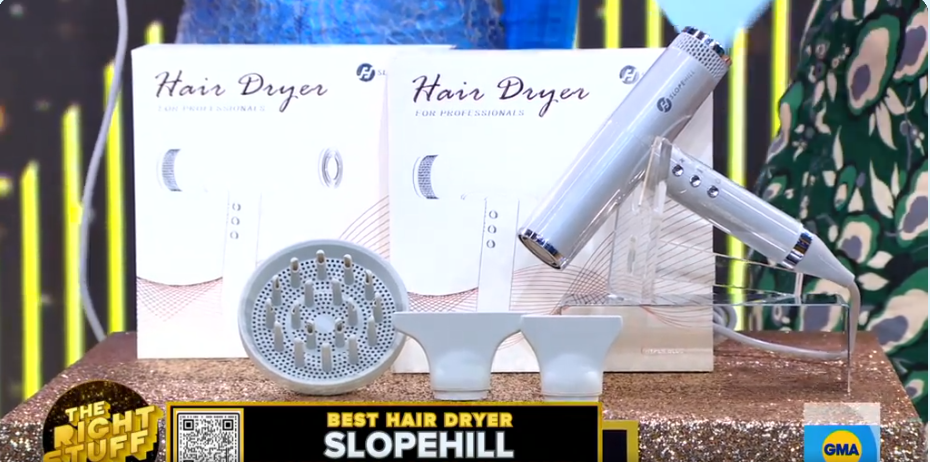 We're on Good Morning America! slopehill Named Editor's "Best Hair Dryer" Pick