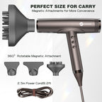Super Powerful Hair Dryer-Coffee-colored