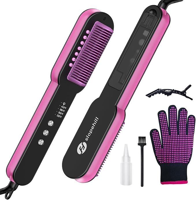 Steam Hair Straightener Brush