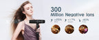 Slopehill Professional Foldable Ionic High-Speed Hair Dryer, Portable Compact with Magnetic Diffuser/Nozzle & LCD Display