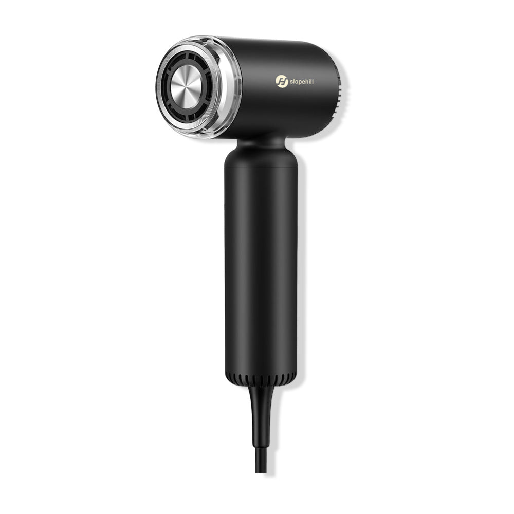 Slopehill Dual Voltage Hair Dryer, High-Speed Ionic Blow Dryer for Fast Drying, Travel Compact Hair Blow Dryer with Magnetic Curly Diffuser for Home, Portable Hairdryer International 110-240V