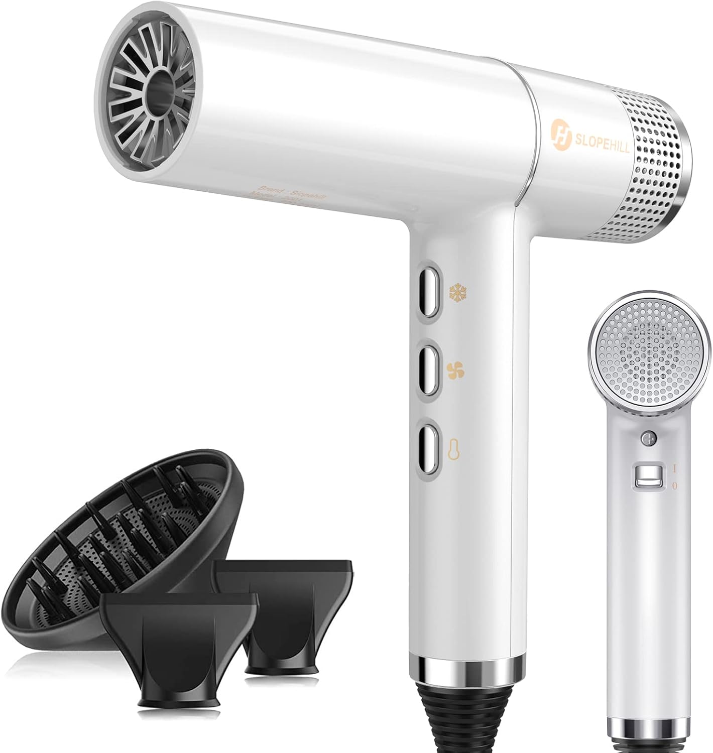 Slopehill Hair Dryer with Unique Brushless Motor | Intelligent Fault Diagnosis | Innovative Microfilter | Oxy Active Technology | Led Display