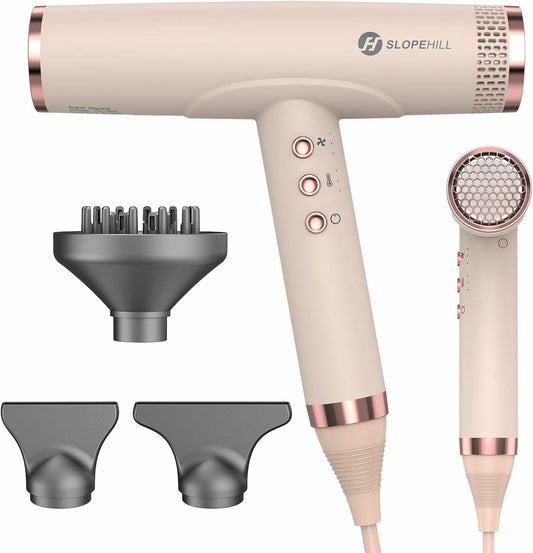 Three-part high-speed gun-type hair dryer