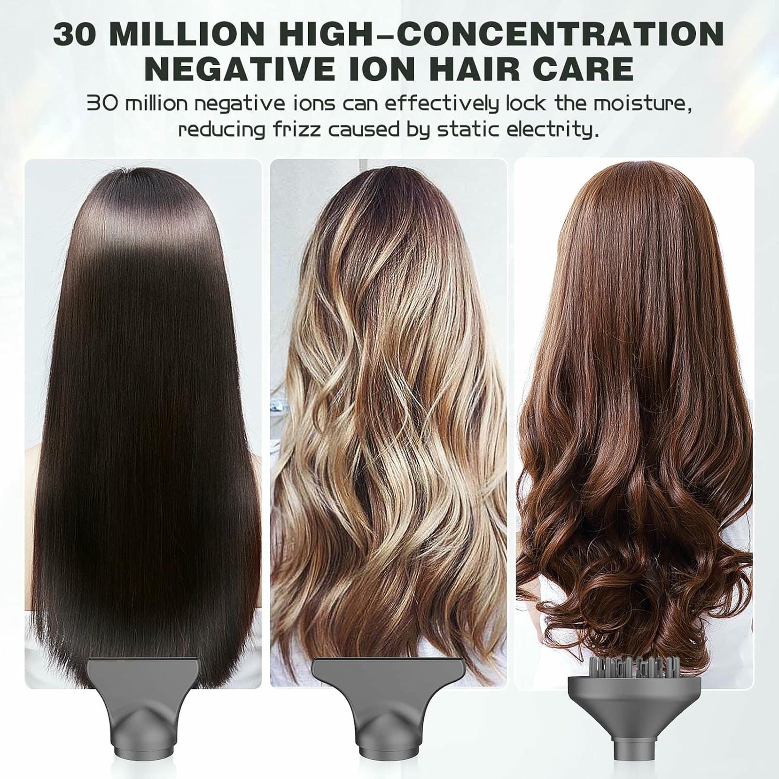 Slopehill Professional Hair Dryer with Diffuser, Ionic Hair Dryer,Lightweight Compact Powerful & Fast Salon Blow Dryer with High Speed Brushless Motor, Travel Hairdryer, Women & Men